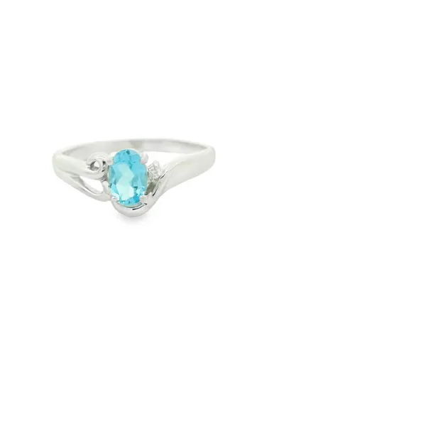 Blue Topaz and Diamond Ring Hogan's Jewelers Gaylord, MI