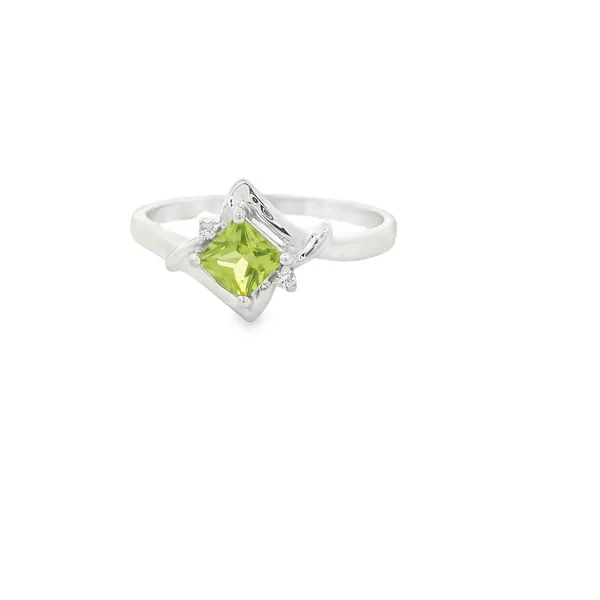 Peridot and Diamond Fashion Ring Hogan's Jewelers Gaylord, MI