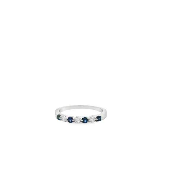 Sapphire and Diamond 7-Stone Band Hogan's Jewelers Gaylord, MI
