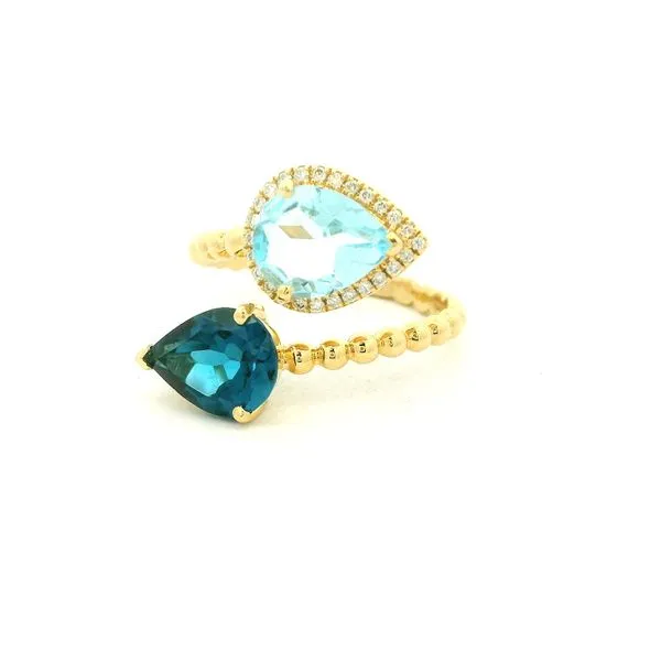 Double Blue Topaz Fashion Ring Hogan's Jewelers Gaylord, MI