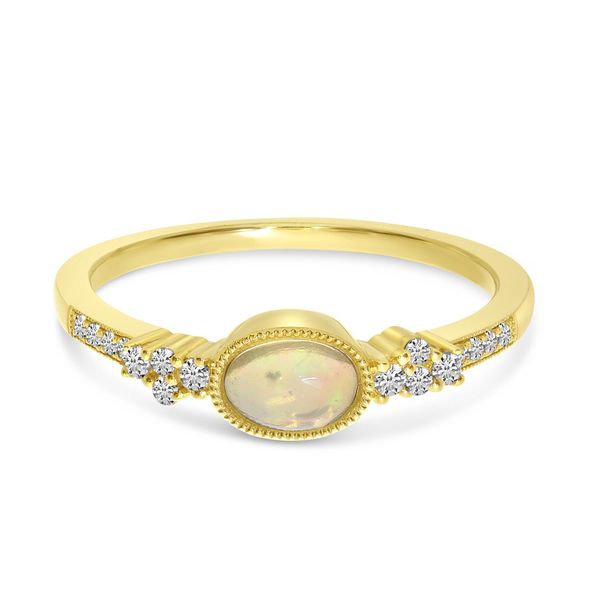 Opal and Diamond Fashion Ring Hogan's Jewelers Gaylord, MI