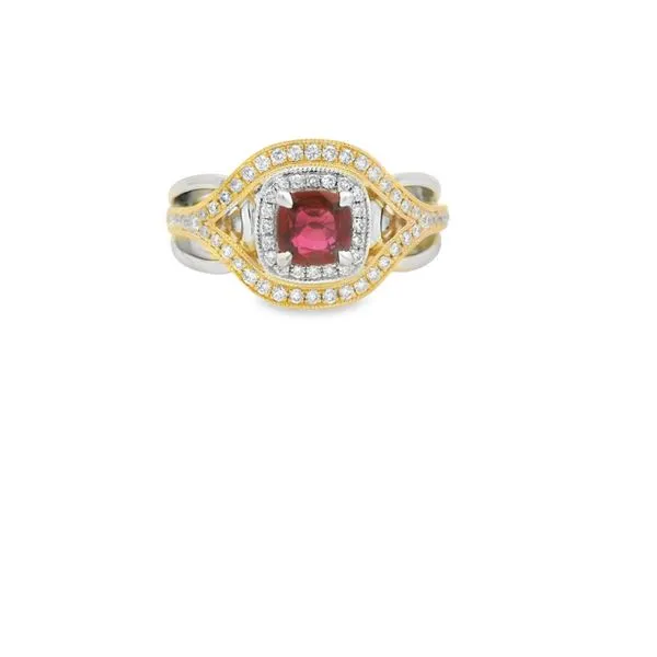 Ruby and Diamond Art Deco Ring Hogan's Jewelers Gaylord, MI