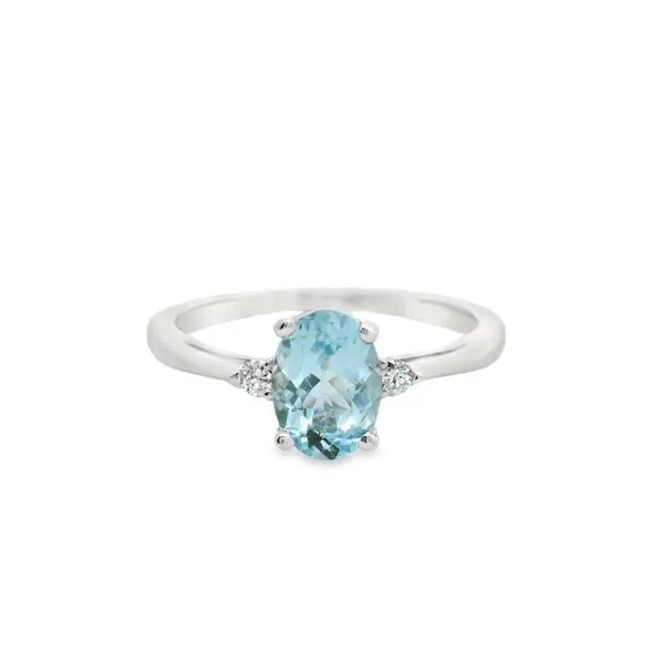Aquamarine and Diamond Ring Hogan's Jewelers Gaylord, MI