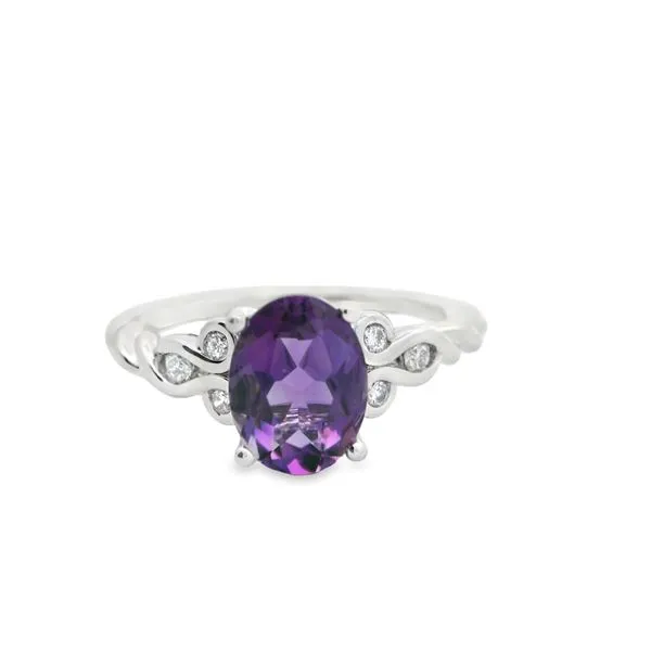 Amethyst and Diamond Ring Hogan's Jewelers Gaylord, MI