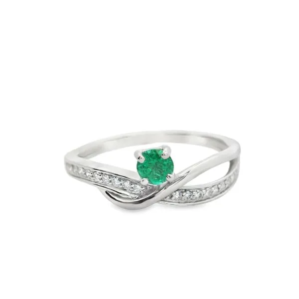 Emerald and Diamond Fashion Ring Hogan's Jewelers Gaylord, MI