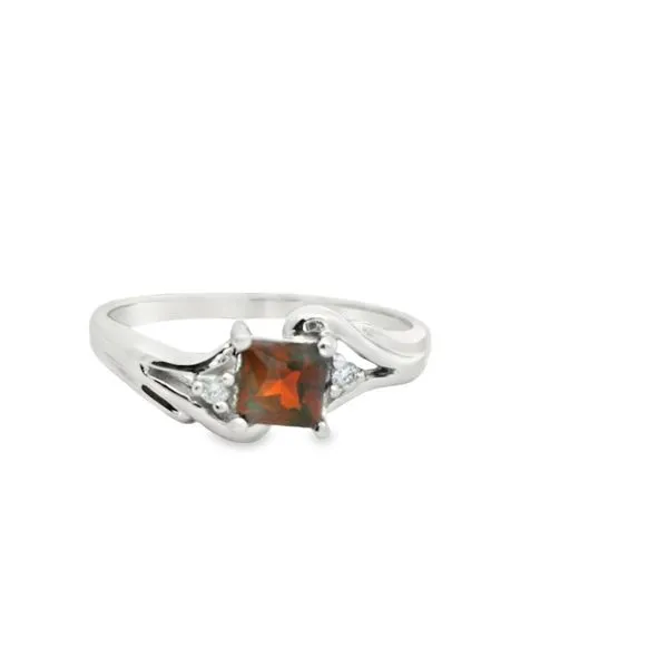 Garnet and Diamond Ring Hogan's Jewelers Gaylord, MI