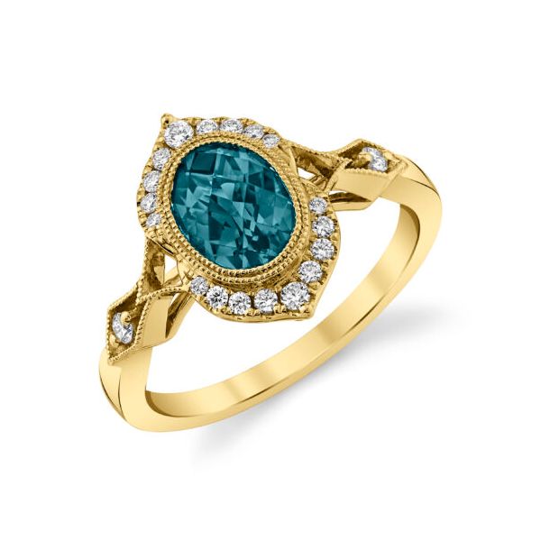 London Blue Topaz Fashion Ring Hogan's Jewelers Gaylord, MI