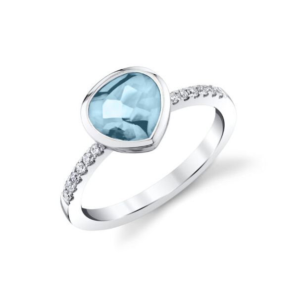 Aquamarine and Diamond Ring Hogan's Jewelers Gaylord, MI