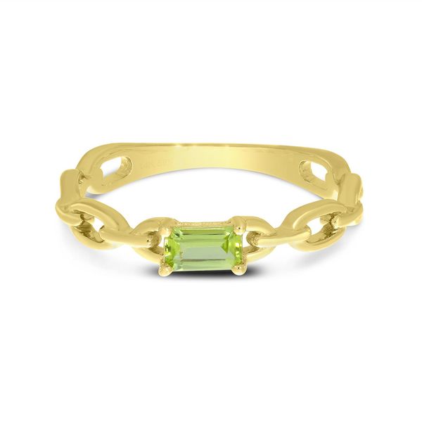 Peridot Chain Styled Ring Hogan's Jewelers Gaylord, MI