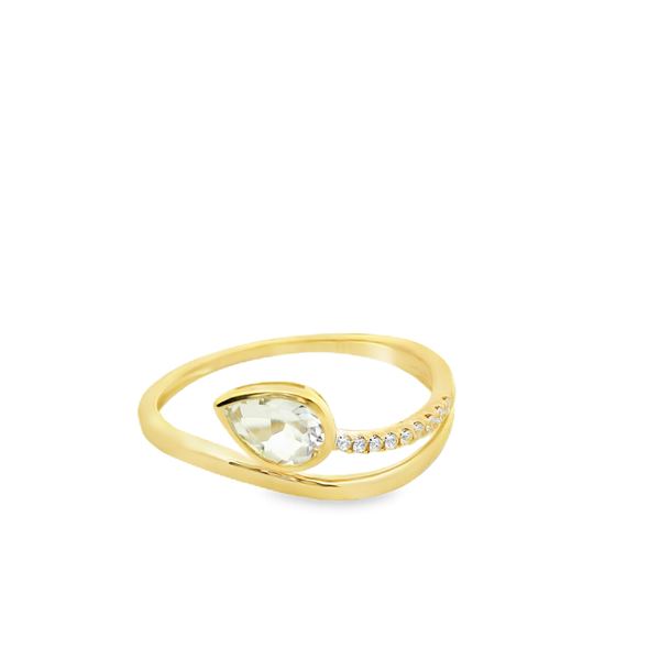 White Topaz and Diamond Fashion Ring Hogan's Jewelers Gaylord, MI