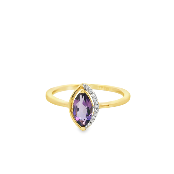 Amethyst and Diamond Fashion Ring Hogan's Jewelers Gaylord, MI