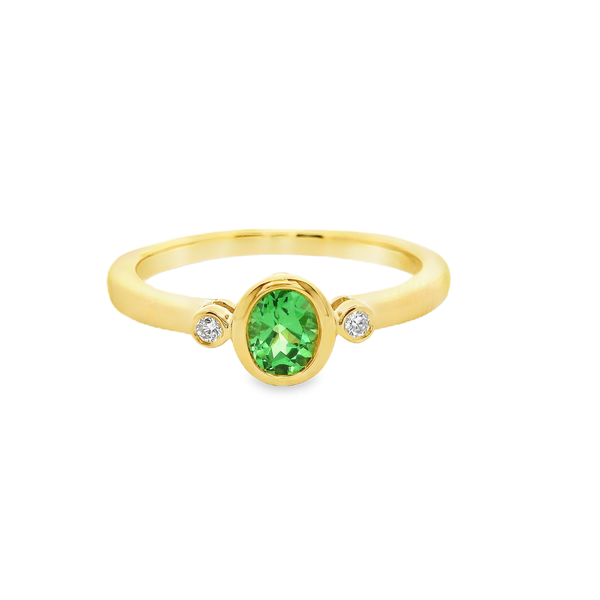 Tsavorite and Diamond Ring Hogan's Jewelers Gaylord, MI