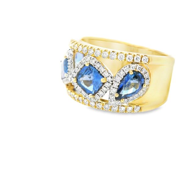 Multi-Shape Sapphire and Diamond Ring Image 2 Hogan's Jewelers Gaylord, MI