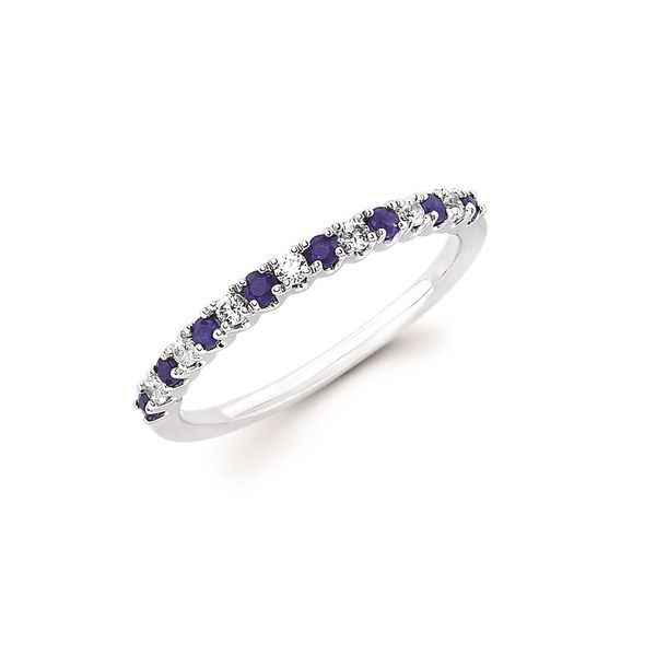 Sapphire and Diamond Band Hogan's Jewelers Gaylord, MI