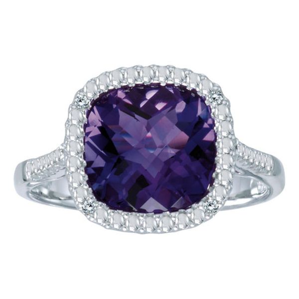 Amethyst and Diamond Fashion Ring Hogan's Jewelers Gaylord, MI