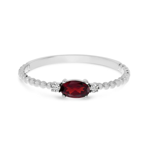 Garnet and Diamond Fashion Ring Hogan's Jewelers Gaylord, MI
