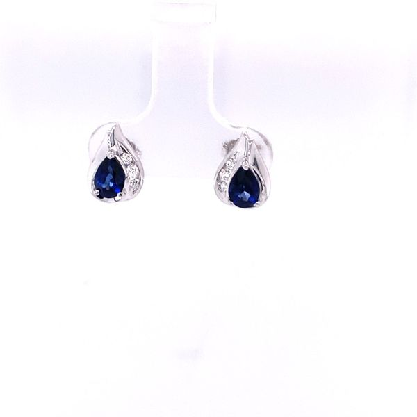 Sapphire and Diamond Earrings Hogan's Jewelers Gaylord, MI