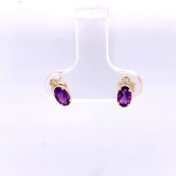 Amethyst Stud Earrings Hogan's Jewelers Gaylord, MI