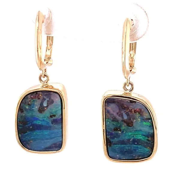 Australian Boulder Opal Earrings Hogan's Jewelers Gaylord, MI