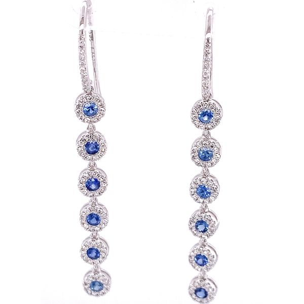 Diamond and Sapphire Earrings Hogan's Jewelers Gaylord, MI