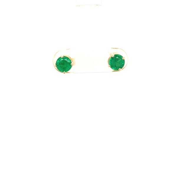 Emerald Stud Earrings Hogan's Jewelers Gaylord, MI