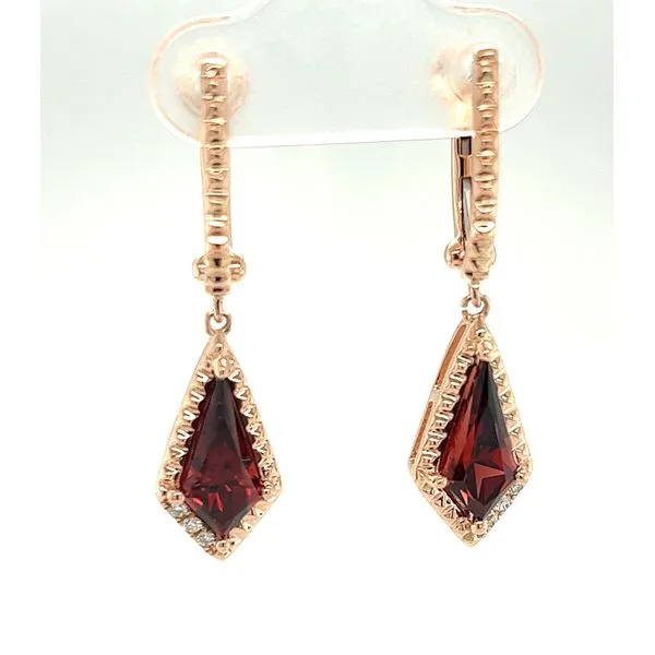 Dangle Garnet Earrings Hogan's Jewelers Gaylord, MI