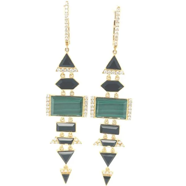 Malachite and Onyx Earrings Hogan's Jewelers Gaylord, MI