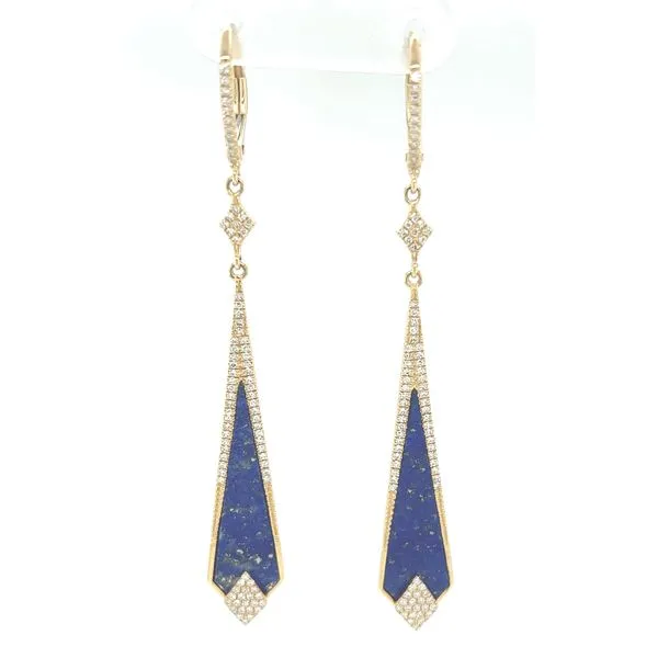 Lapis and Diamond Earrings Hogan's Jewelers Gaylord, MI