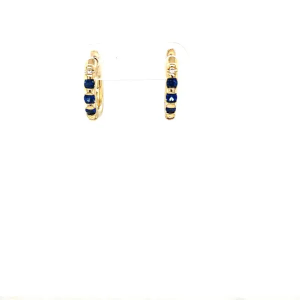 Sapphire and Diamond Huggie Earrings similar item image