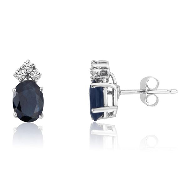 Sapphire and Diamond Earrings Hogan's Jewelers Gaylord, MI