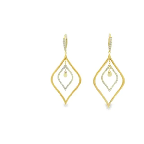 Opal and Diamond Dangle Earrings Hogan's Jewelers Gaylord, MI