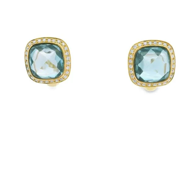 Blue Topaz Earrings Hogan's Jewelers Gaylord, MI