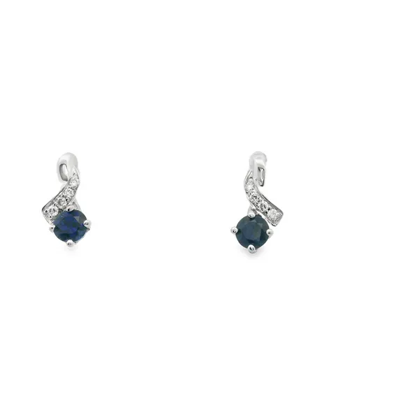 Sapphire and Diamond Earrings Hogan's Jewelers Gaylord, MI
