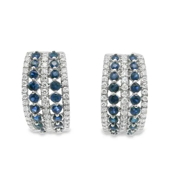 Sapphire and Diamond Earrings Hogan's Jewelers Gaylord, MI