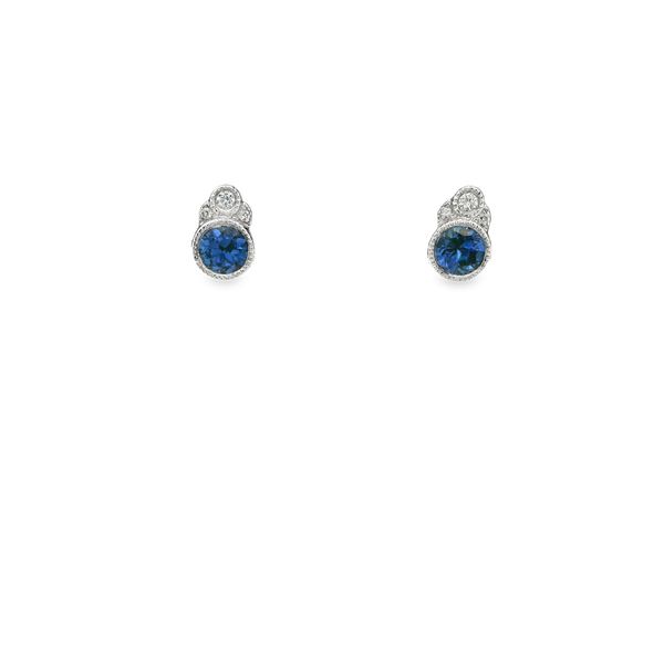 Sapphire and Diamond Studs Hogan's Jewelers Gaylord, MI