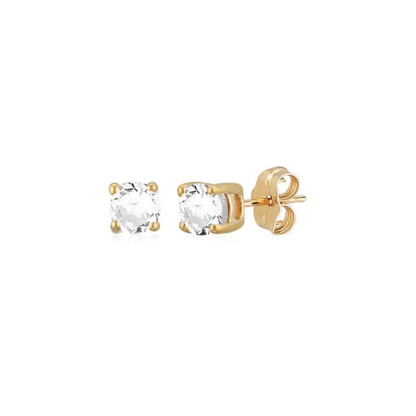 White Topaz Studs Hogan's Jewelers Gaylord, MI