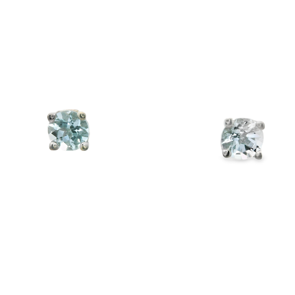 Aquamarine Studs Hogan's Jewelers Gaylord, MI
