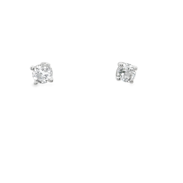 White Topaz Studs Hogan's Jewelers Gaylord, MI