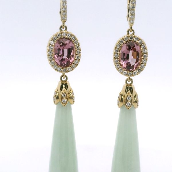 Garnet and Jade Earrings Hogan's Jewelers Gaylord, MI