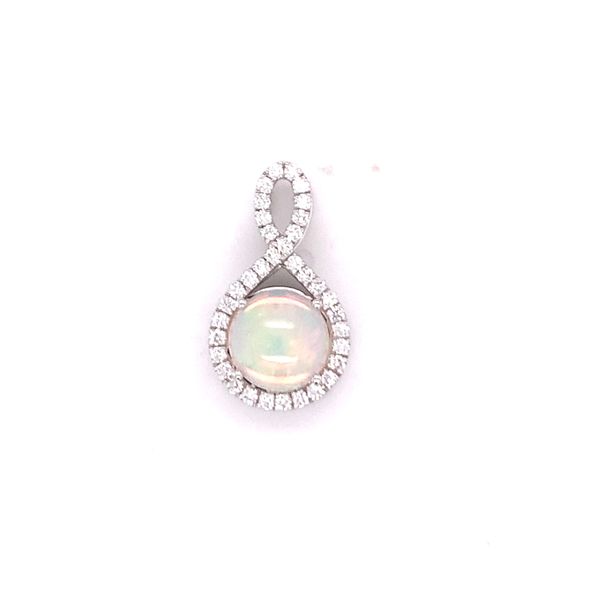 Opal and Diamond Pendant Hogan's Jewelers Gaylord, MI