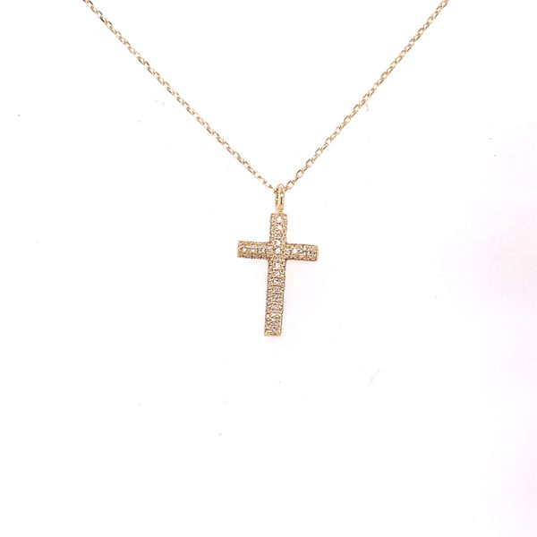 Small Diamond Cross Pendant Hogan's Jewelers Gaylord, MI