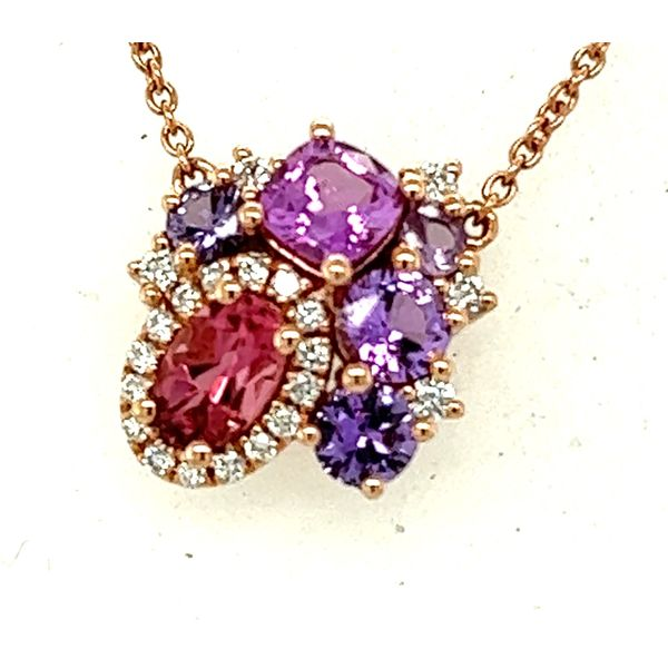 Tessarye Cluster Color Stone Necklace Hogan's Jewelers Gaylord, MI