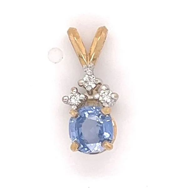 Sapphire and Diamond Pendant Hogan's Jewelers Gaylord, MI