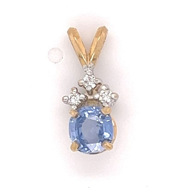 Sapphire and Diamond Pendant Hogan's Jewelers Gaylord, MI