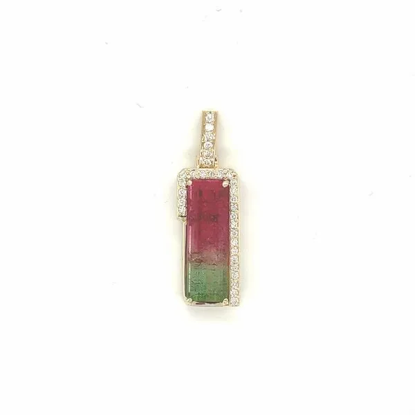 Watermelon Tourmaline Pendant Hogan's Jewelers Gaylord, MI