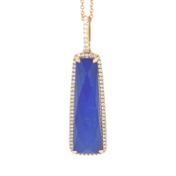 Lapis and Diamond Pendant Hogan's Jewelers Gaylord, MI