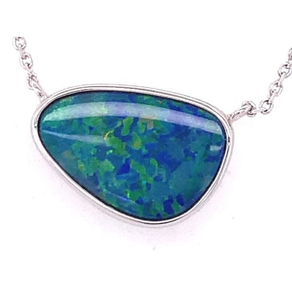 Australian Opal Doublet Pendant Hogan's Jewelers Gaylord, MI