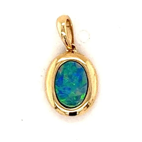 Australian Black Opal Pendant Hogan's Jewelers Gaylord, MI