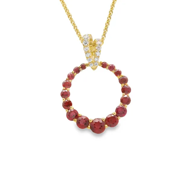Ruby and Diamond Pendant Hogan's Jewelers Gaylord, MI