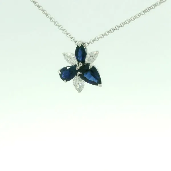 Sapphire and Diamond Pendant Hogan's Jewelers Gaylord, MI